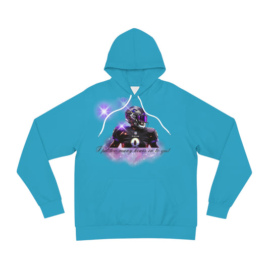 Ocean Blue "Grind Now, Win Later" NFL Hoodie – Hustle & Dedication Football Pullover