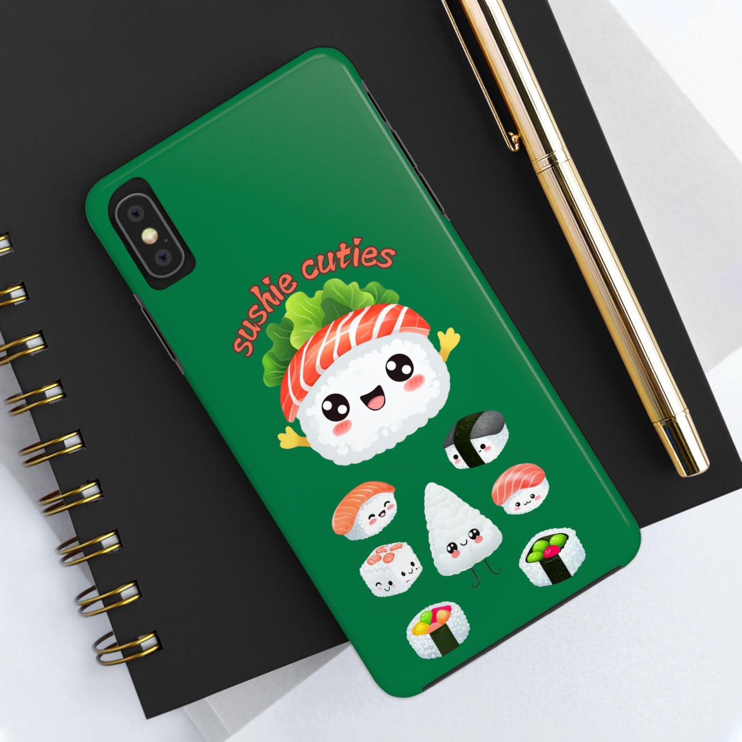🍣 Cute Sushi Buddies Tough Phone Case – Durable & Adorable for iPhone & Android!