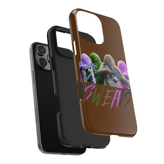Cool Cartoon-Inspired Tough Phone Case - 'SWEATS'