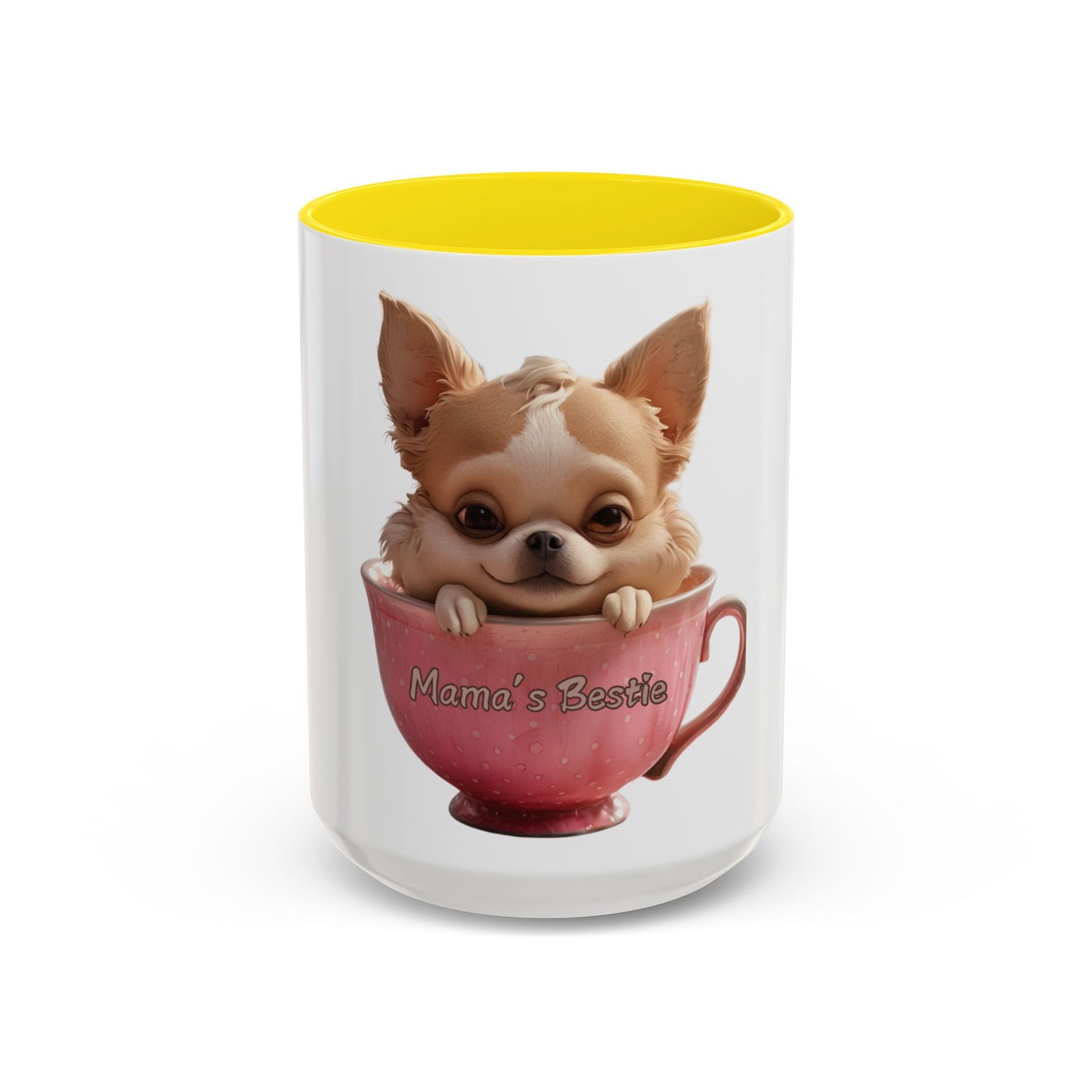 Cute Chihuahua Coffee Mug - "Mama's Bestie" - Perfect Gift for Pet Lovers