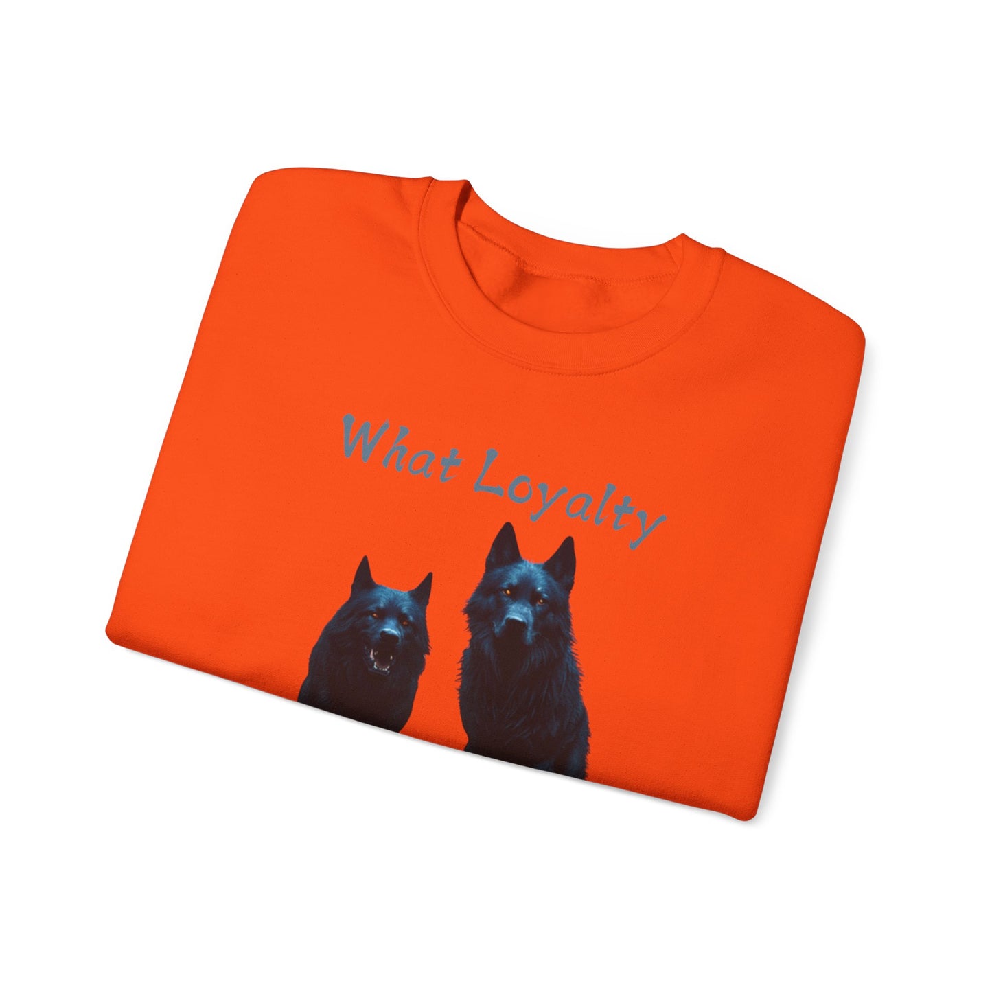 🐾 Funny Dog Lover Red Sweatshirt – "What Loyalty Looks Like" Design for Dog Owners & Pet Lovers
