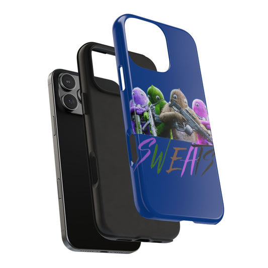 Cool Cartoon-Inspired Tough Phone Case - 'SWEATS'