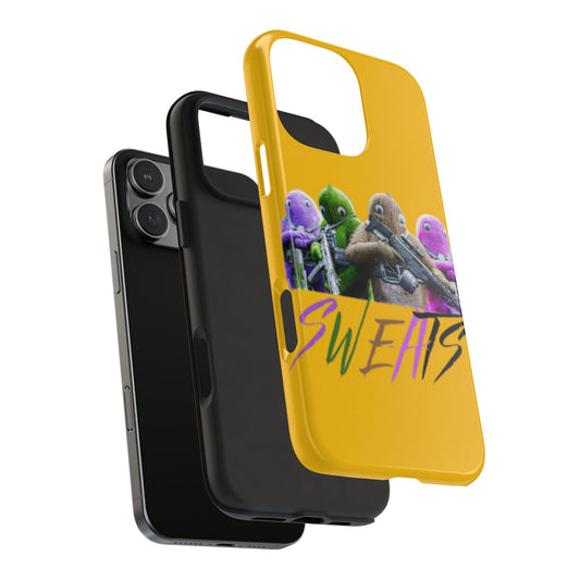 Cool Cartoon-Inspired Tough Phone Case - 'SWEATS'