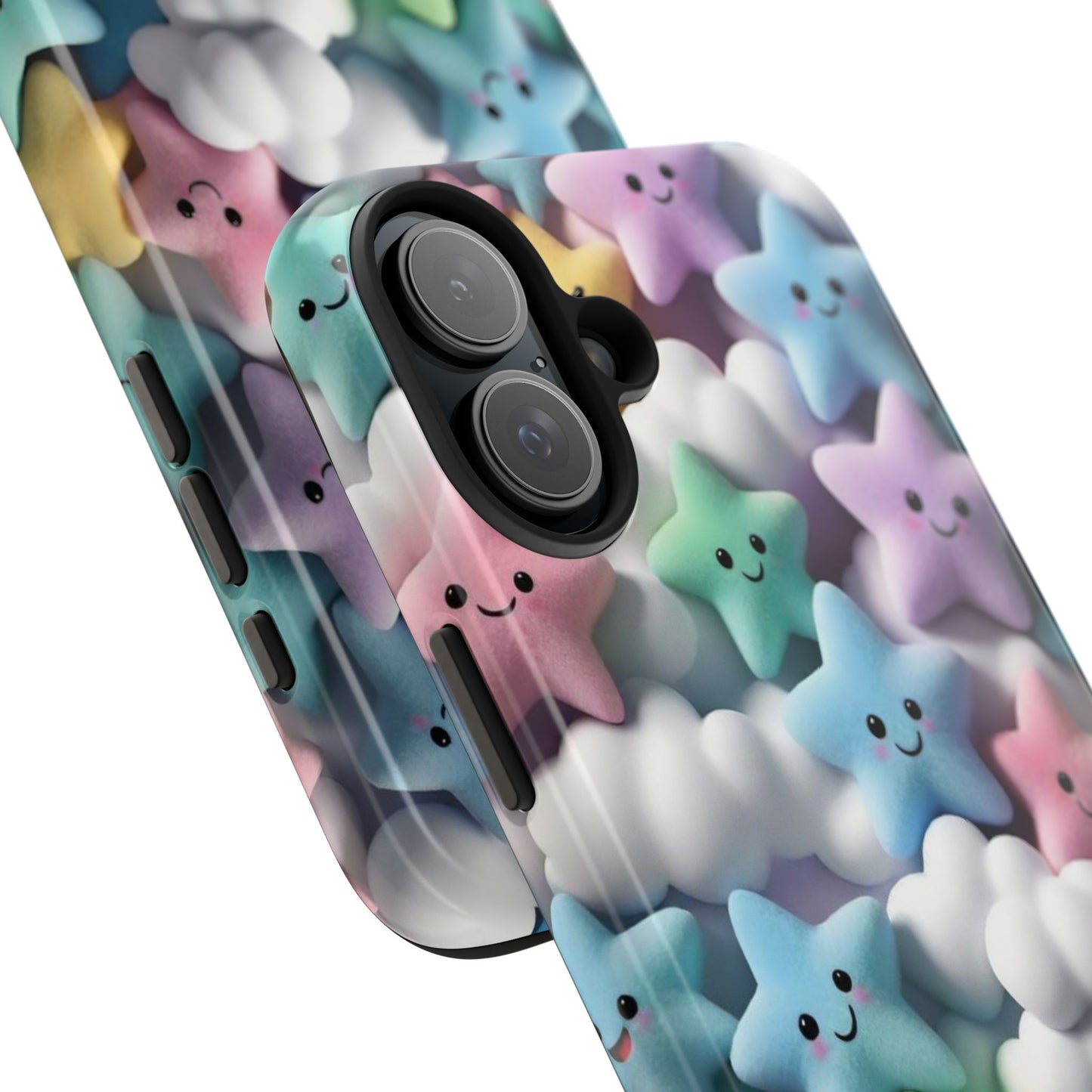 "Kawaii Starry Sky Phone Case – Tough & Durable Protection with Cute Cloud Design for iPhone & Android"