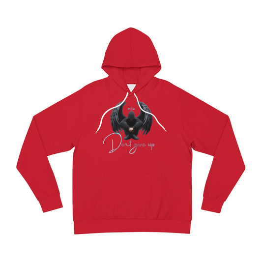 Scarlet Ember Red Hoodie for Men – Don’t Give Up Stay Strong Drive Forward Design