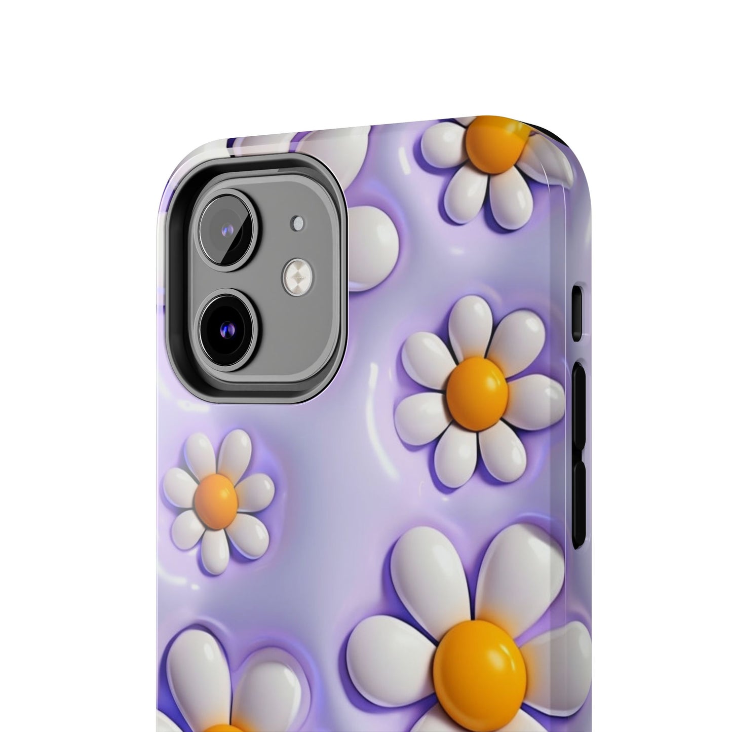 🌼 Floral Tough Phone Case – Vibrant Daisy Spring Design, for iPhones & Androids