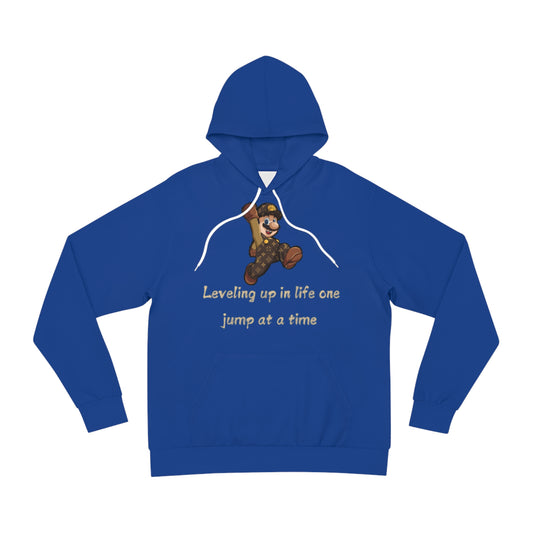 8-Bit Surge Blueberry Hoodie for Men – Retro Level-Up Gamer Progress Wear