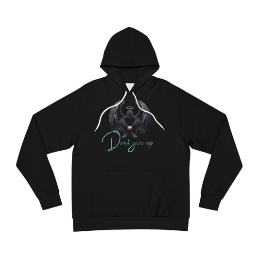 Shadow Forge Black Hoodie for Men – Never Settle Don’t Give Up Endurance Wear