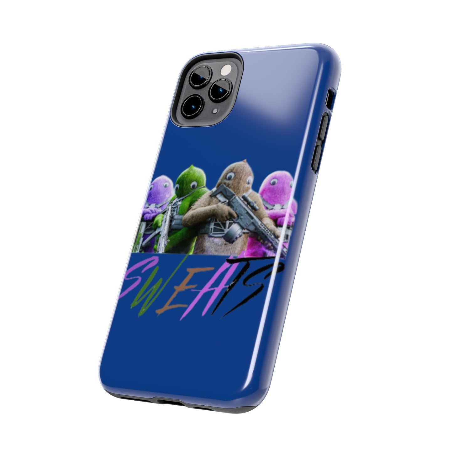 Cool Cartoon-Inspired Tough Phone Case - 'SWEATS'