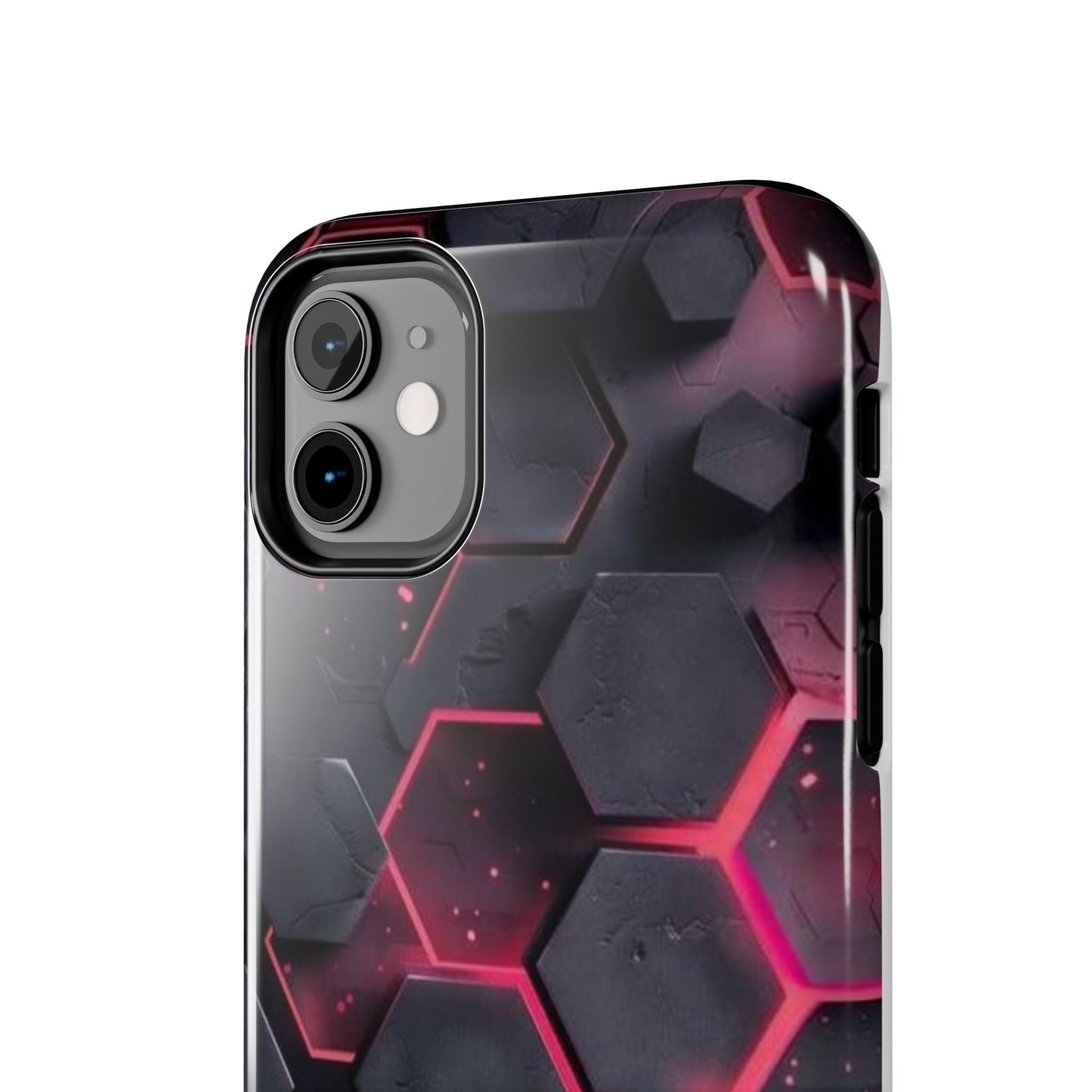 Stylish Tough Phone Cases with Hexagonal Design - Durable Protection for Tech Lovers