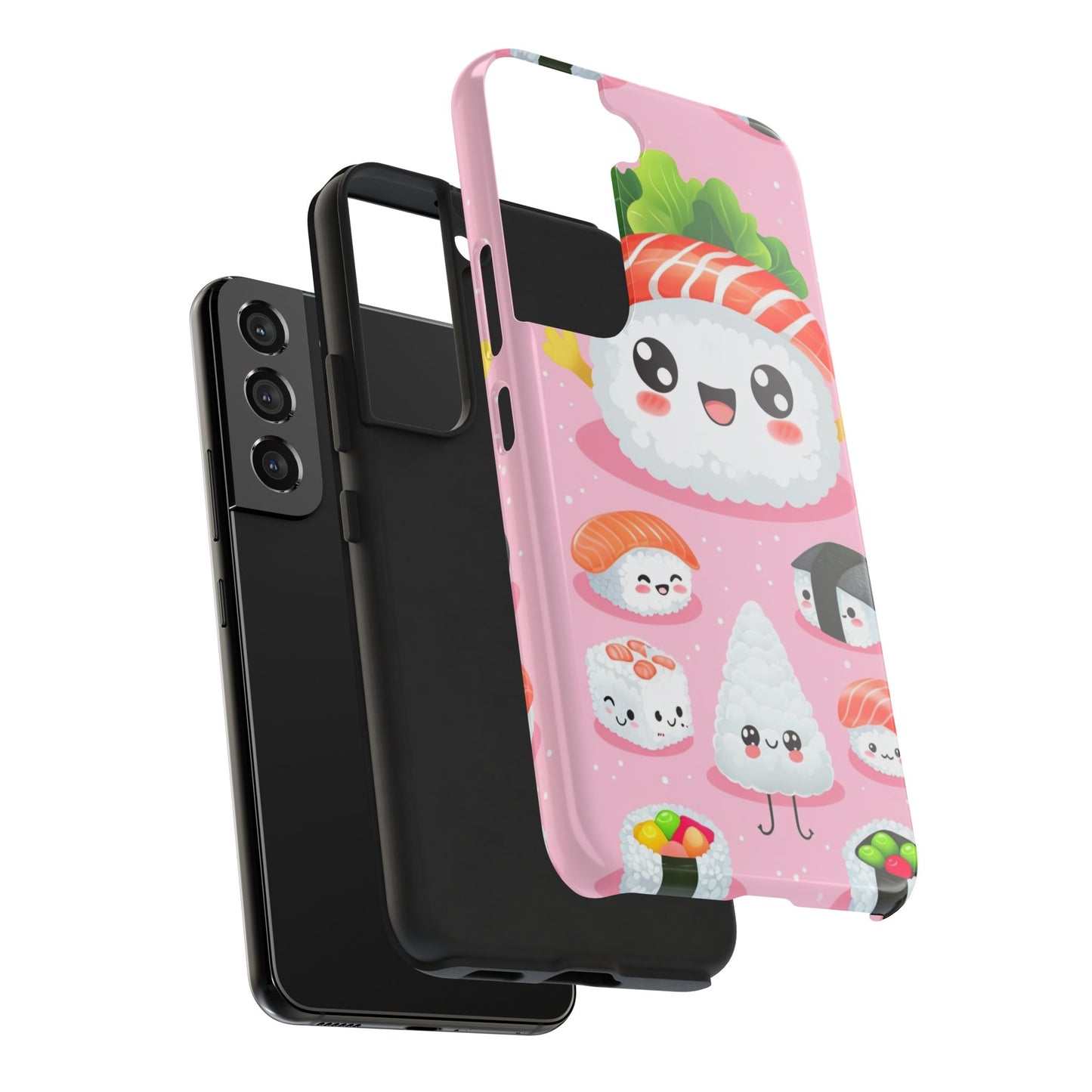 Adorable Sushi Tough Phone Case | Cute Kawaii Design for Food Lovers