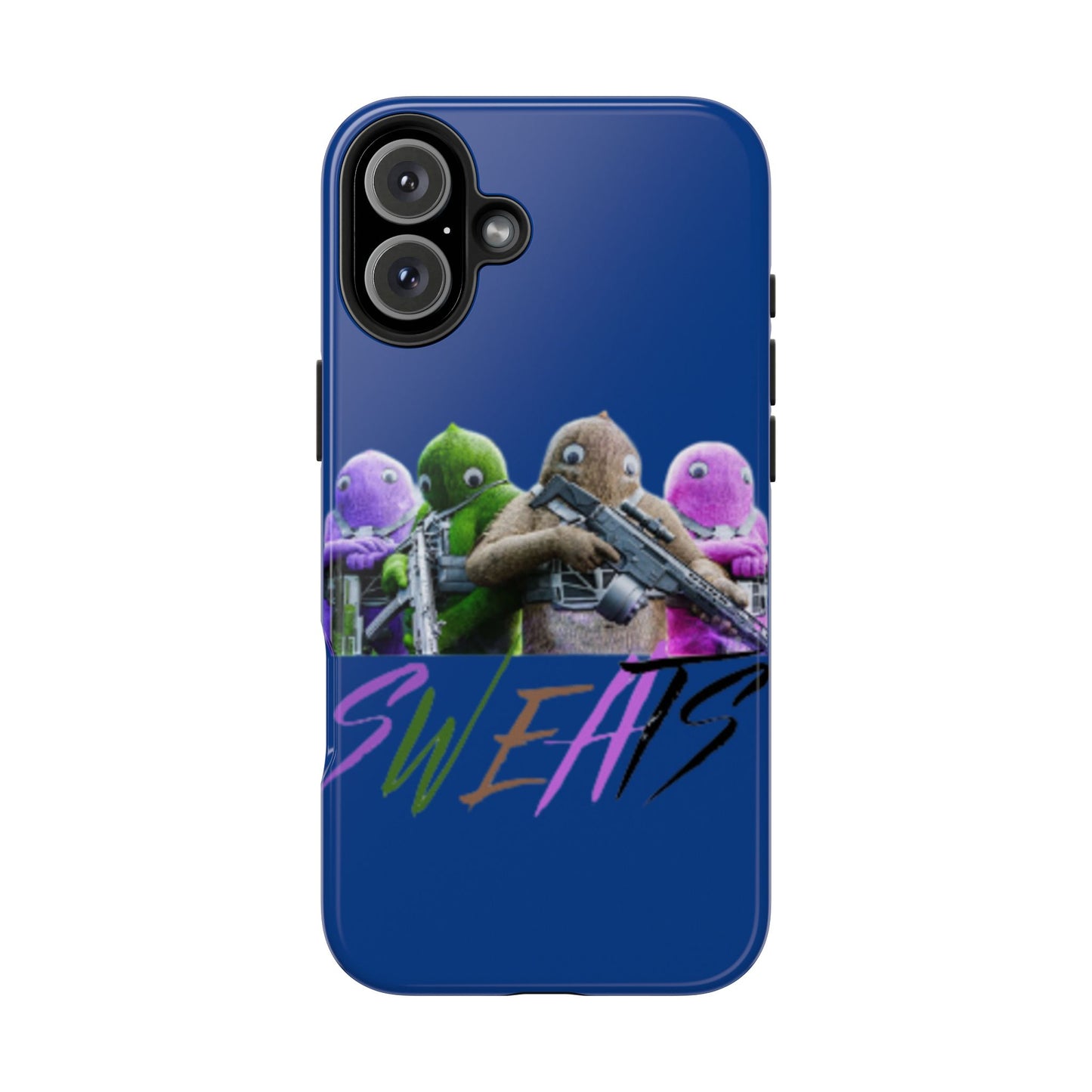 Cool Cartoon-Inspired Tough Phone Case - 'SWEATS'