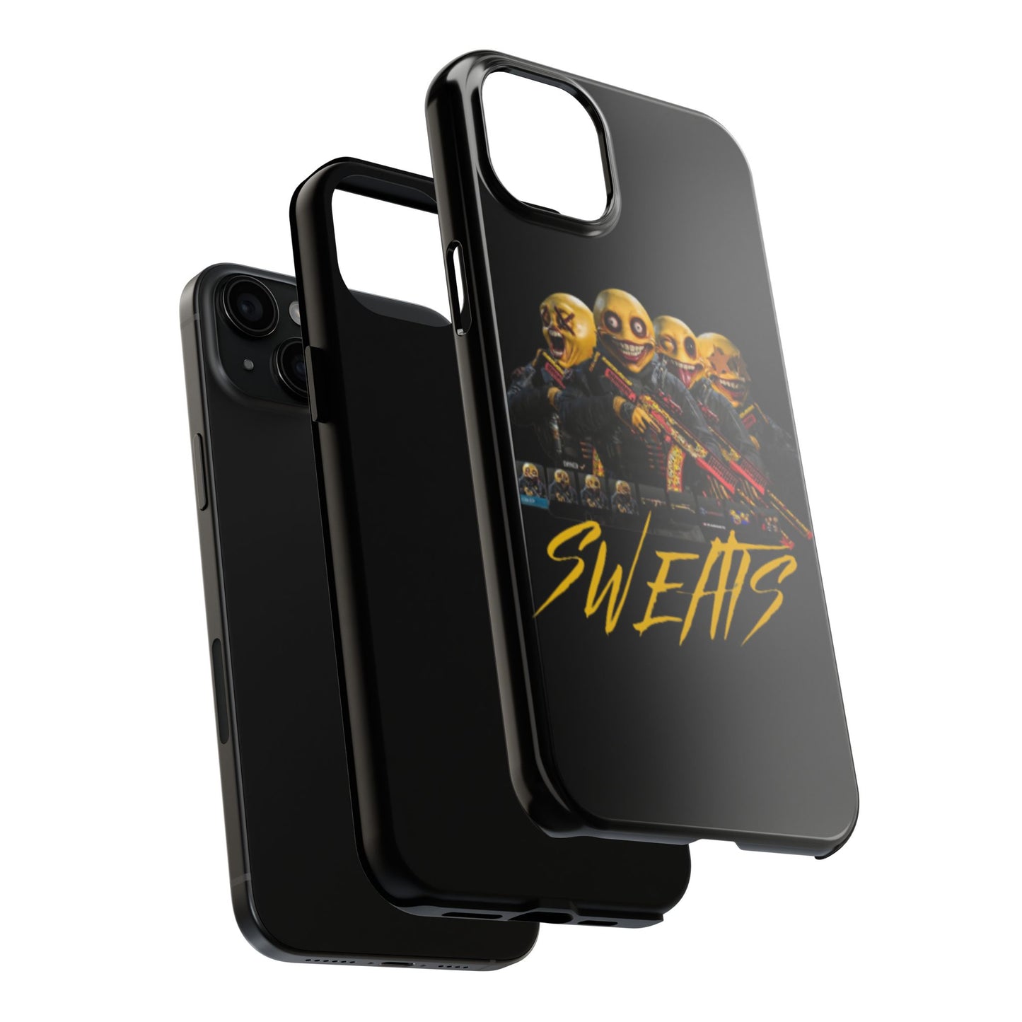 Tough Phone Cases - Bold 'SWEATS' Design for Gamers & Trendsetters