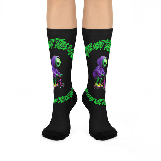Cushioned Crew Socks- Alien, We Are Not The Same