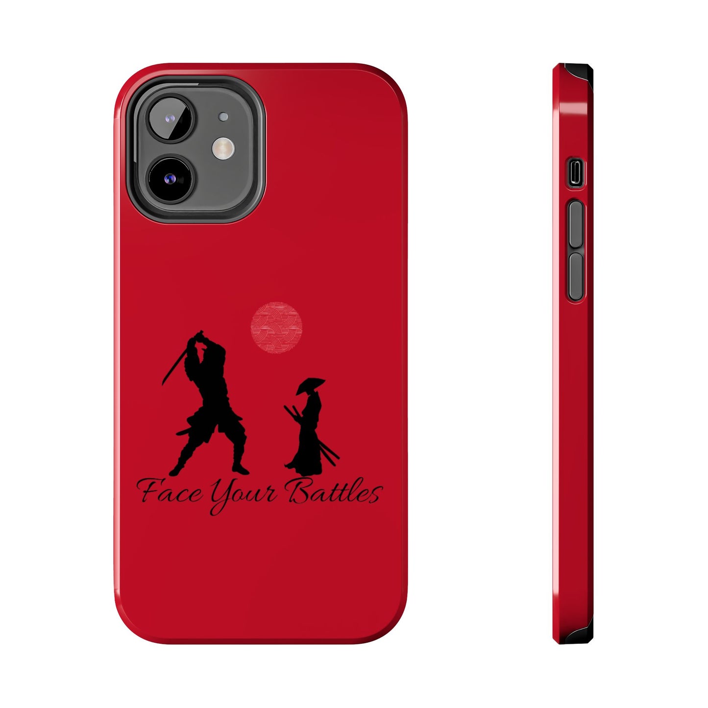 Phone case- Face Your Battles Tough Phone Case - Durable Protection
