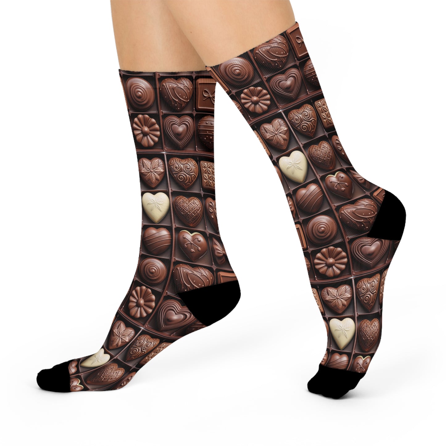 Cushioned Crew Socks- Chocolates