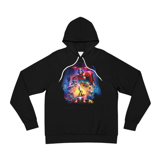 Graphite Black Men’s Transformers Hoodie – Ultimate Sci-Fi Action Pullover